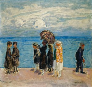Wandelaars aan de Kust