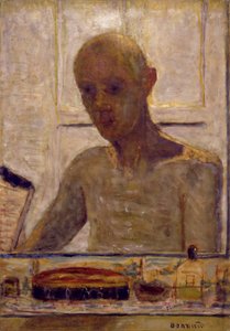 Zelfportret in een scheerspiegel, 1935