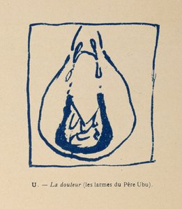 Verdriet - Tranen van Pere Ubu, uit het Alfabet van Pere Ubu door Pierre Bonnard
