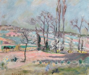 Landschap in de lente door Pierre Bonnard