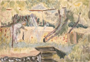 Studie voor Vrouw in een Tuin