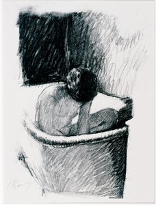 Het bad, ca. 1925 door Pierre Bonnard