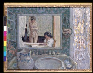 De Spiegel In De Groene Kamer (La Glace De La Chambre Verte) door Pierre Bonnard