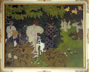 Schemering of Croquetpartij door Pierre Bonnard