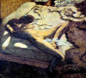 Vrouw Liggend op een Bed, of De Luie Vrouw, 1899 door Pierre Bonnard