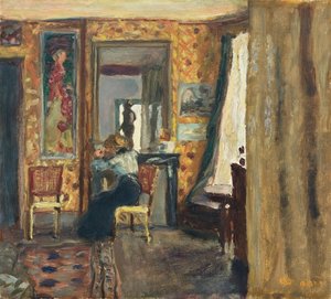Vrouw in een interieur door Pierre Bonnard
