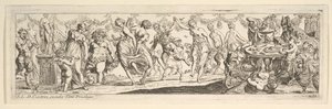 Bacchanaal, 1615-42 door Pierre Brebiette