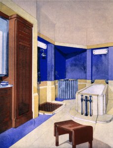 Badkamerproject, c. 1925 door Pierre Chareau