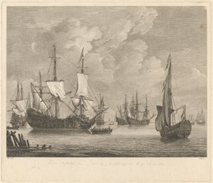 Marinestudie nr. 4 door Pierre Charles Canot