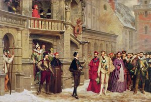 Henri III en de Hertog van Guise, 1855 door Pierre Charles Comte