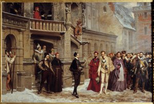 Ontmoeting tussen Hendrik III, koning van Frankrijk, en Hendrik I van Lotharingen, hertog van Guise