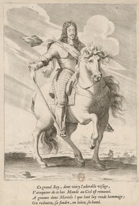 Ruiterportret van Lodewijk XIII van Frankrijk door Pierre Daret