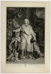 Portret van Jacques Bénigne Bossuet, Bisschop van Meaux door Pierre Drevet