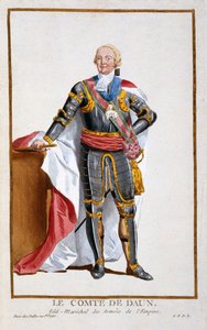 Graaf de Daun, Generaal van de Legers van het Heilige Roomse Rijk (1705-66) uit Receuil des Estampes, representant les Rangs et les Dignites, suivant le Costume de toutes les Nations existantes, gepubliceerd 1