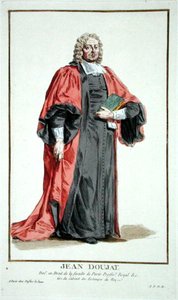 Jean Doujat uit Receuil des Estampes, Representant les Rangs et les Dignites, suivant le Costume de toutes les Nations existantes, gepubliceerd 1780