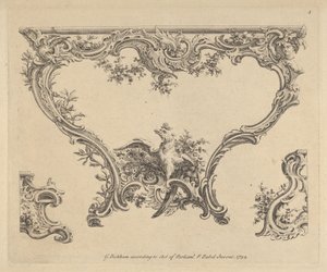 Ontwerp voor een console tafel, 1752