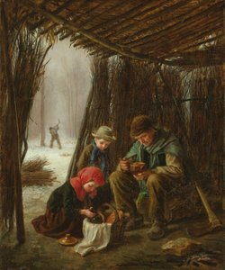 De maaltijd van de houthakker door Pierre Edouard Frere