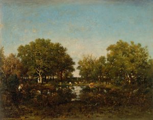 De vijver Herinnering aan het bos van Chambord
