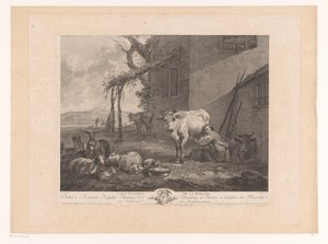 Melkende herderin door Pierre Francois Laurent