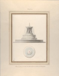 Project voor een Fontein voor La Place Louis XV, ca. 1806 door Pierre Francois Leonard Fontaine