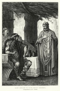 Saint Gregoire De Tours Devant Chilperic (gravure)