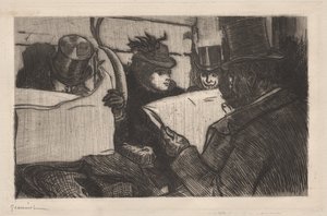 Avondtrein door Pierre Georges Jeanniot