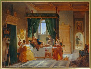 La convalescence de Bayard - Het herstel van Bayard ... door Pierre Henri Revoil