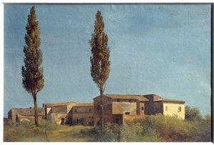 Bij Villa Farnese, de twee populieren