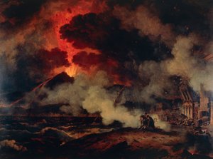 Uitbarsting van de Vesuvius door Pierre Henri de Valenciennes