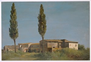 Fabrique in de Villa Farnese: de twee populieren ... door Pierre Henri de Valenciennes