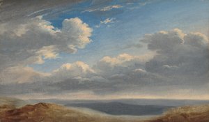 Studie van wolken boven de Romeinse Campagna, ca. 1782-1785