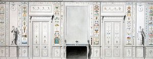 Ontwerp voor een salon door Pierre II Rousseau