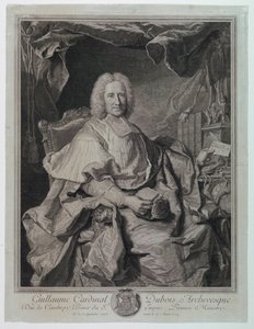 Portret van Guillaume Kardinaal Dubois (1650-1723) door Pierre Imbert Drevet