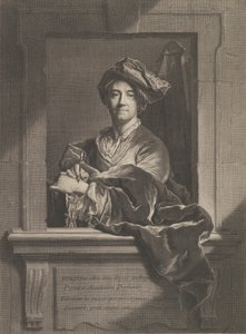 Portret van Hyacinthe Rigaud, 1721