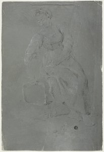 Zittende Vrouw door Pierre Jacques Volaire
