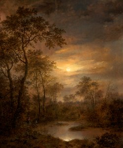 Maanlichtscène door Pierre Jean Hellemans