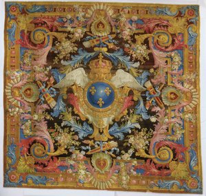 Louis XV savonnerie tapijt, 1740-50 door Pierre Josse Perrot