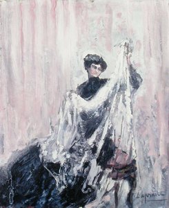 Vrouw in het zwart, ca. 1900