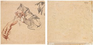 Studie van Handen (recto); Schets van een Hand (verso)