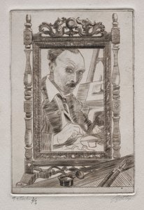 Zelfportret door Pierre Louis Gatier