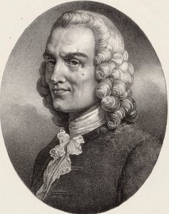Portret van de componist Jean-Philippe Rameau