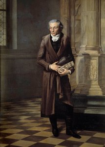 Portret van Alexandre Lenoir (1761-1839), curator van het museum van Franse monumenten. Schilderij door Pierre M. Delafontaine (1774-1860) 1802