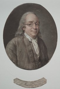 Benjamin Franklin door Pierre Michel Alix