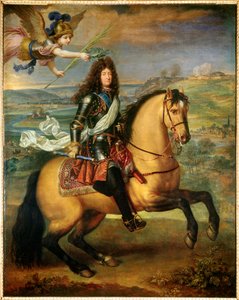 Ruiterportret van Lodewijk XIV door Pierre Mignard