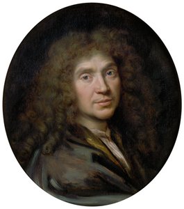 Portret van de auteur Molière 1622-1673, ca. 1658 door Pierre Mignard