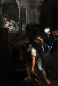 Raguel graaft zijn put door Pierre Parrocel