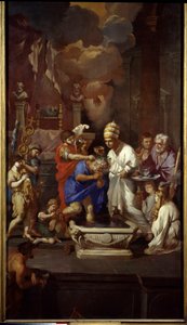 De doop van Constantijn (Constantijn de Grote, 270-337) door Pierre Puget