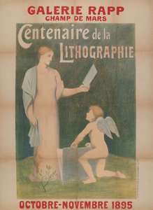 Galerie Rapp...Hundertjahrfeier der Lithographie door Pierre Puvis de Chavannes