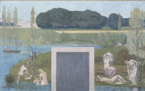Schets voor het Hôtel de Ville de Paris: zomer door Pierre Puvis de Chavannes