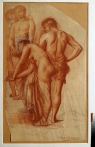 Studie van 4 figuren voor 